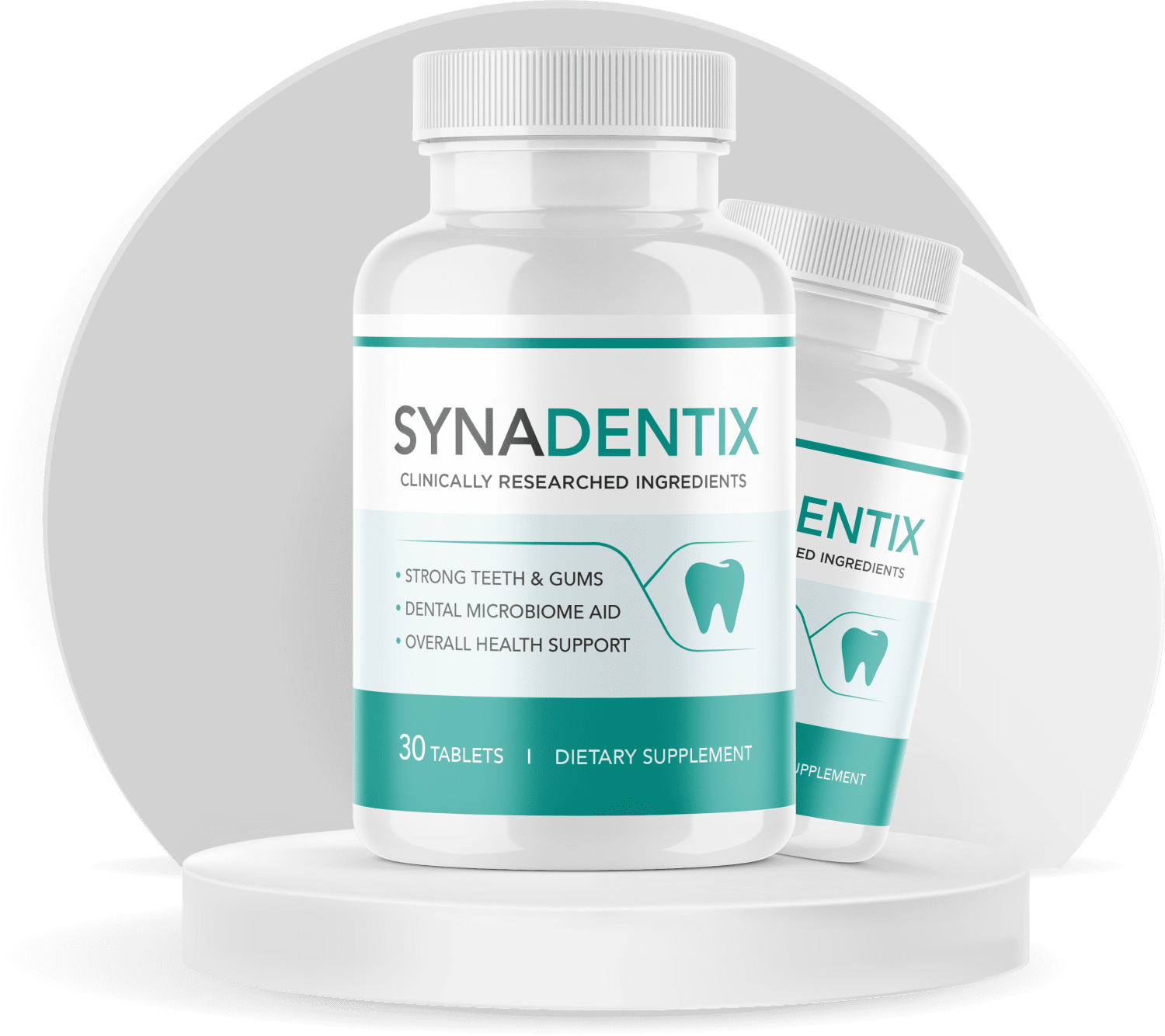 SynaDentix bottle - clinically researched ingredients